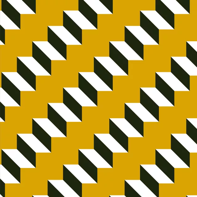 Geschirrtuch Stair Pattern Yellow