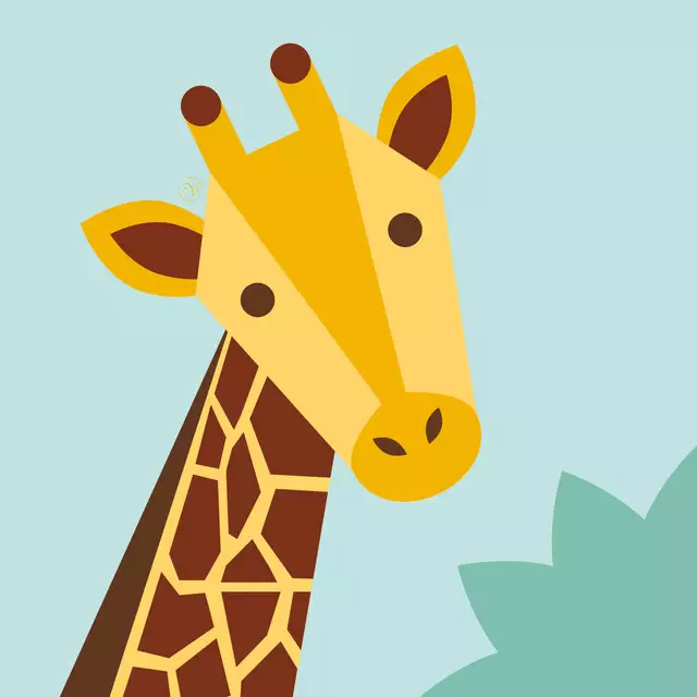 Kissen Giraffe