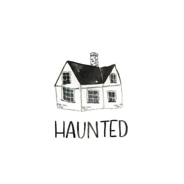 Kissen Halloween Haunted House