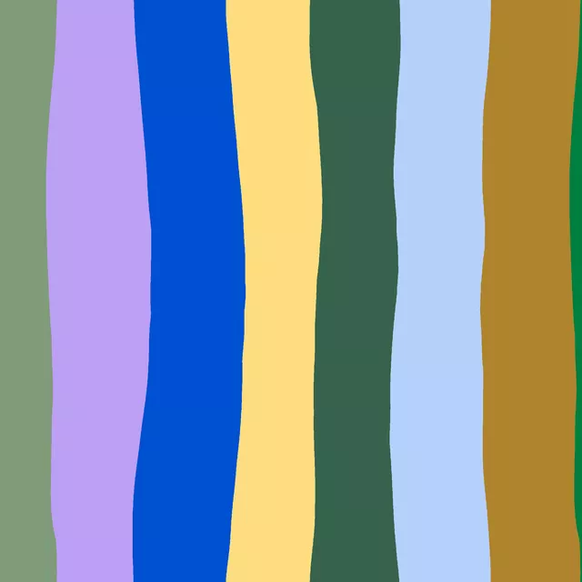 Bankauflage Multicolor Streifen