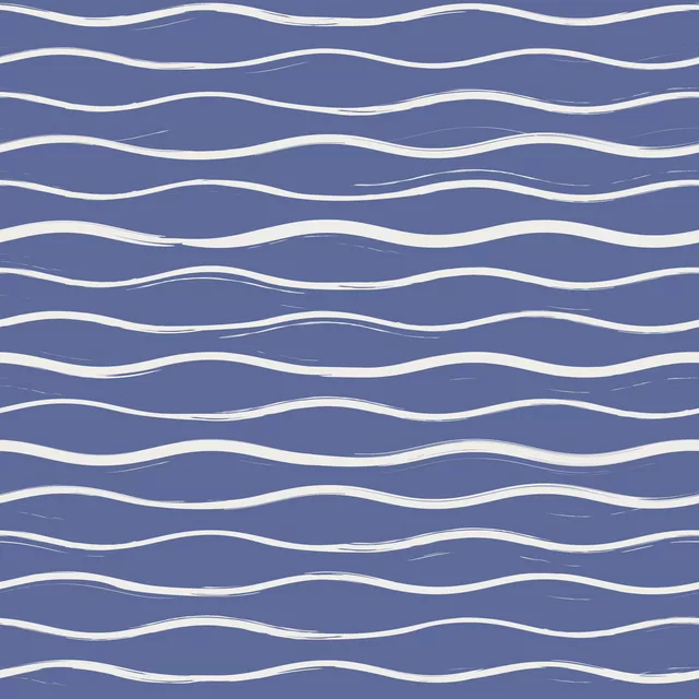 Kissen Waves Allover blau