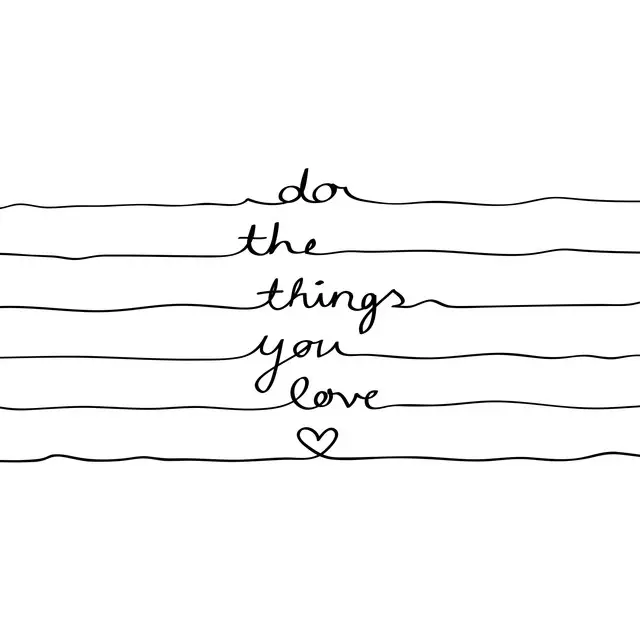 Tischset Do The Things You Love