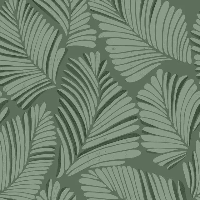 Tischdecke Palms green