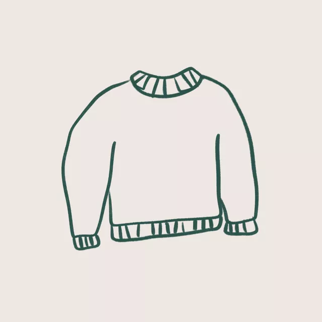 Kissen Sweater 2 Dunkelgrün