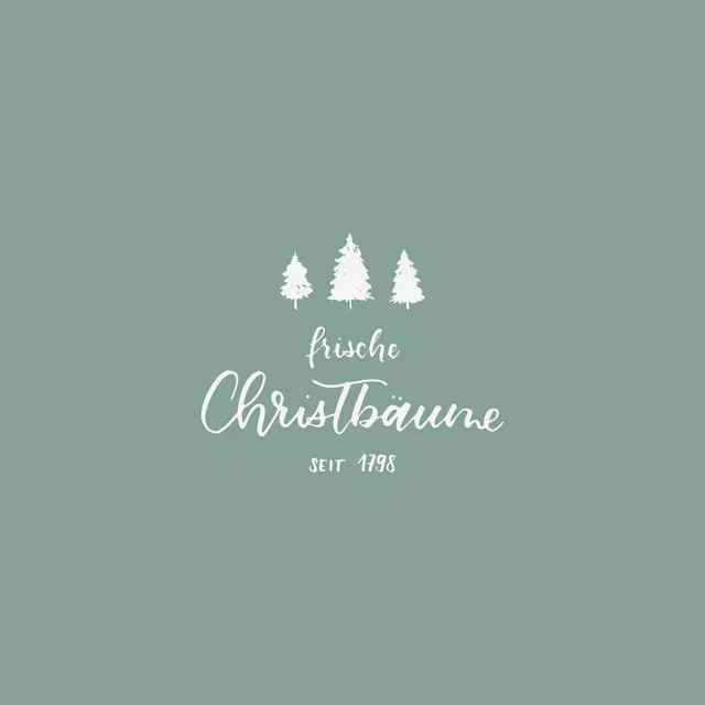 Sitzkissen Frische Christbäume grün