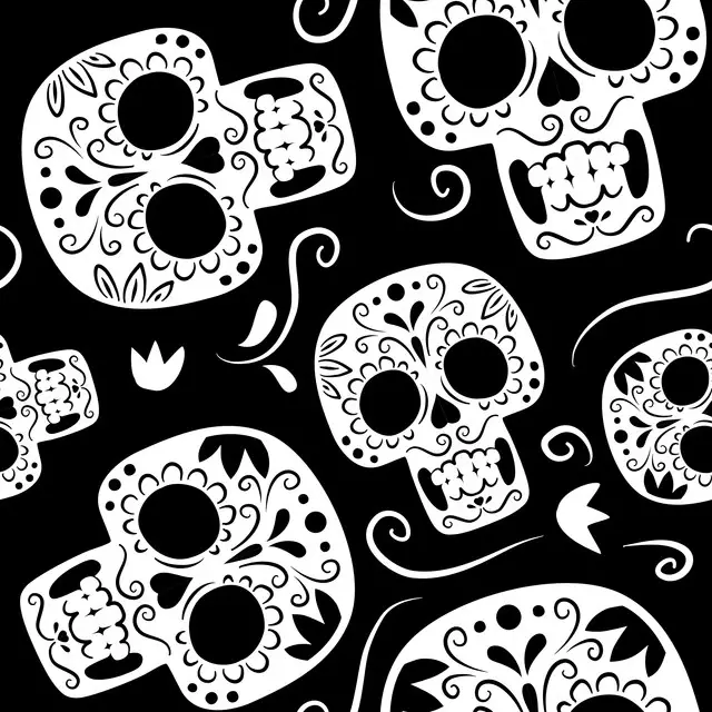 Kissen Cool Halloween Skulls