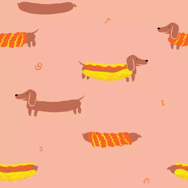 Bettwäsche Hot Dogs & Dackel