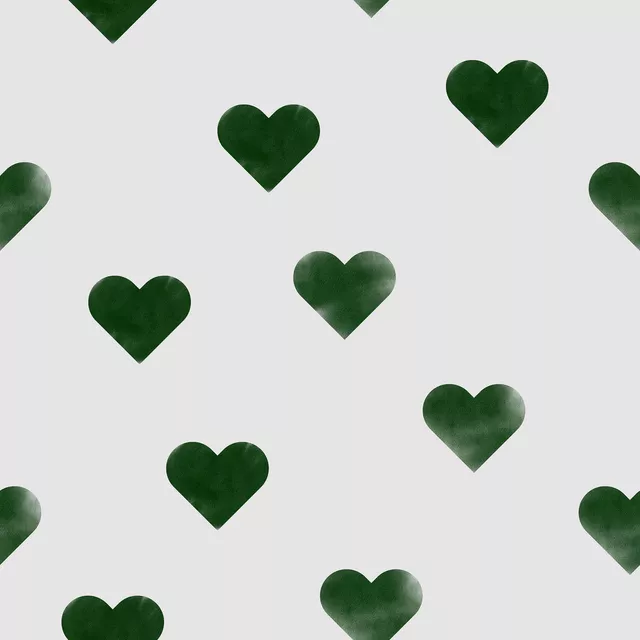 Tischset Holly Jolly Hearts Green