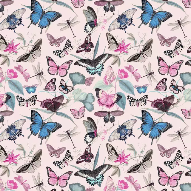 Textilposter Nostalgische Schmetterlinge 2