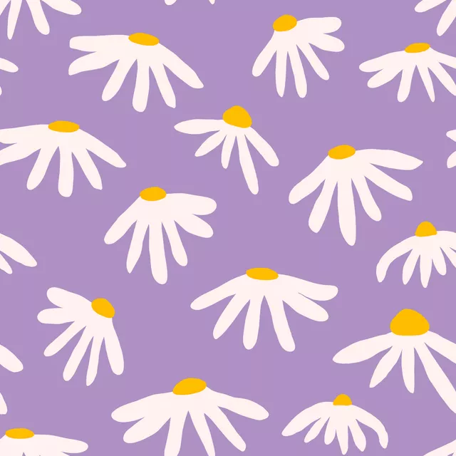 Kissen Graphic Bold Flowers Lilac