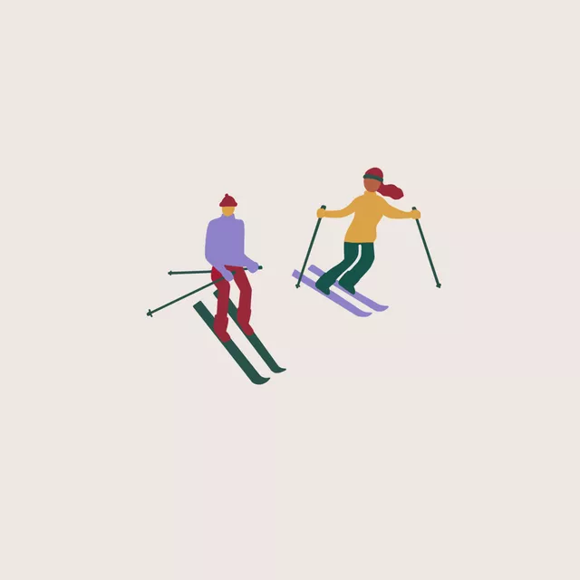 Kissen Skifahren 2