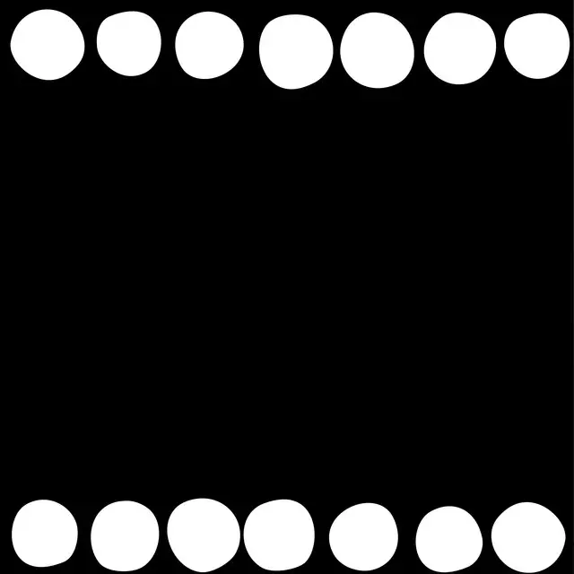 Bodenkissen Black&White: Dots 1