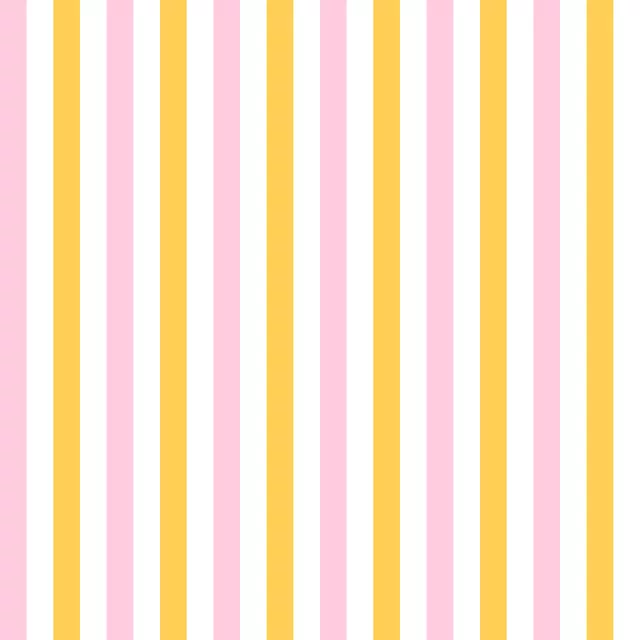 Kissen Streifenduett rosa & gelb