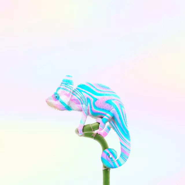 Servietten Holographic Chameleon