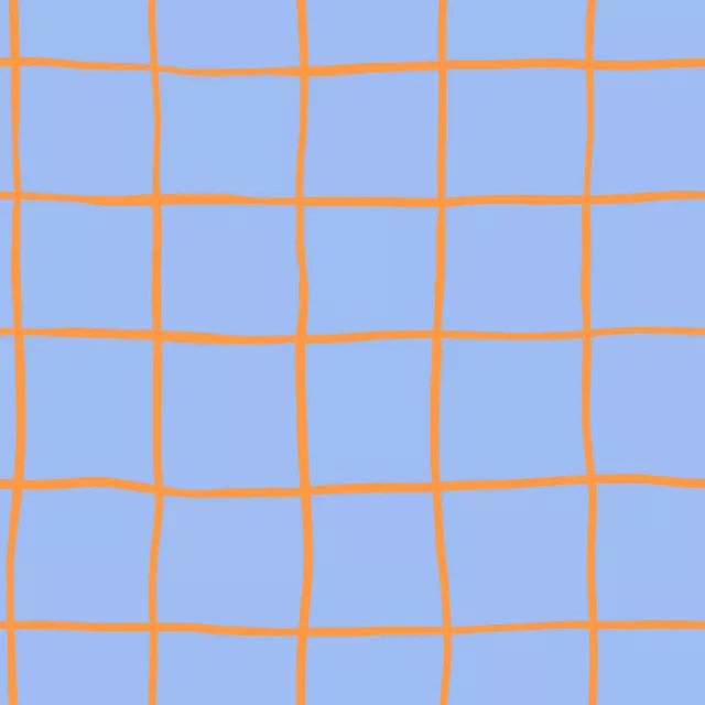 Tischset Karo Blau Orange