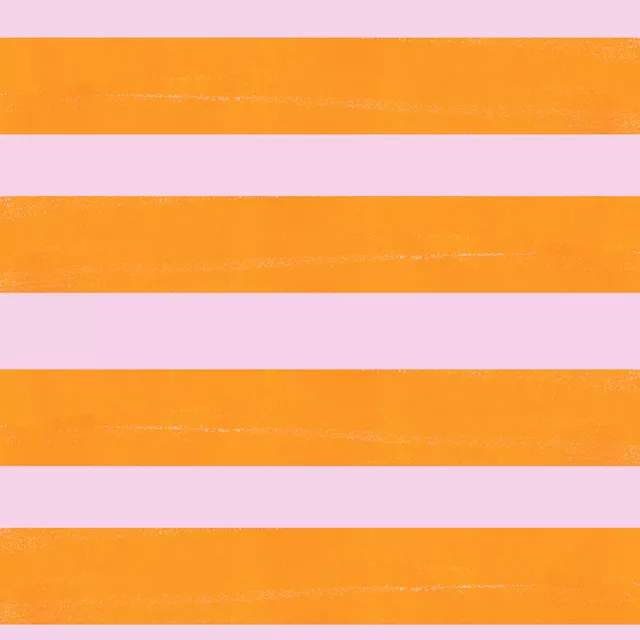 Bettwäsche Streifen orange pink