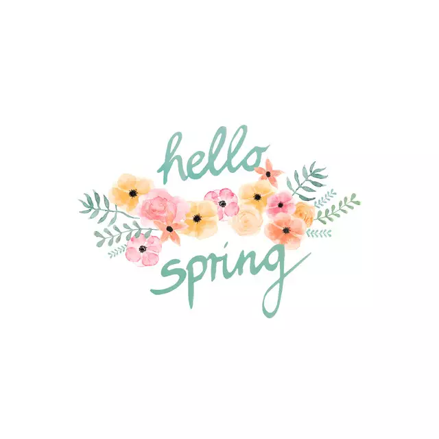 Tischset Hello Spring Flowers