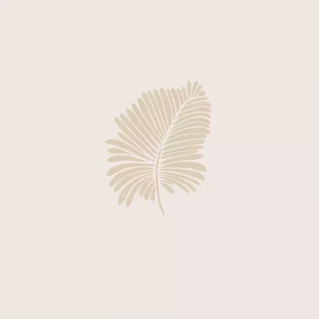 Kissen Palm Leaf beige