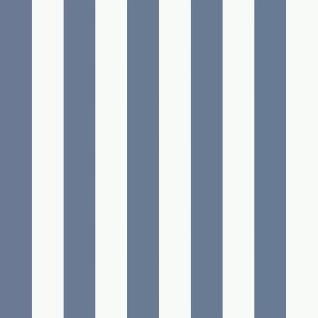 Dekovorhang Streifenmuster Blau Weiß