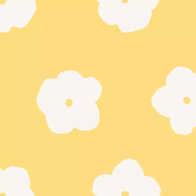 Kissen Blüten Gelb
