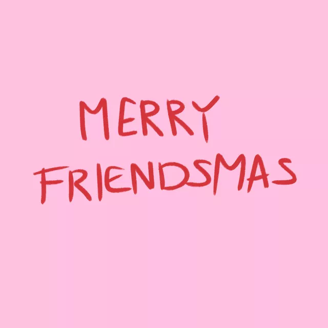 Kissen Merry Friendsmas Pink