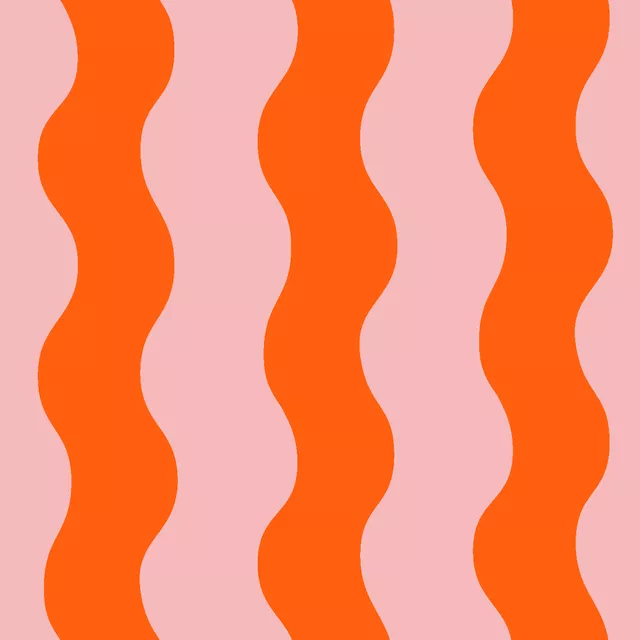 Flächenvorhang Wellen rosa orange