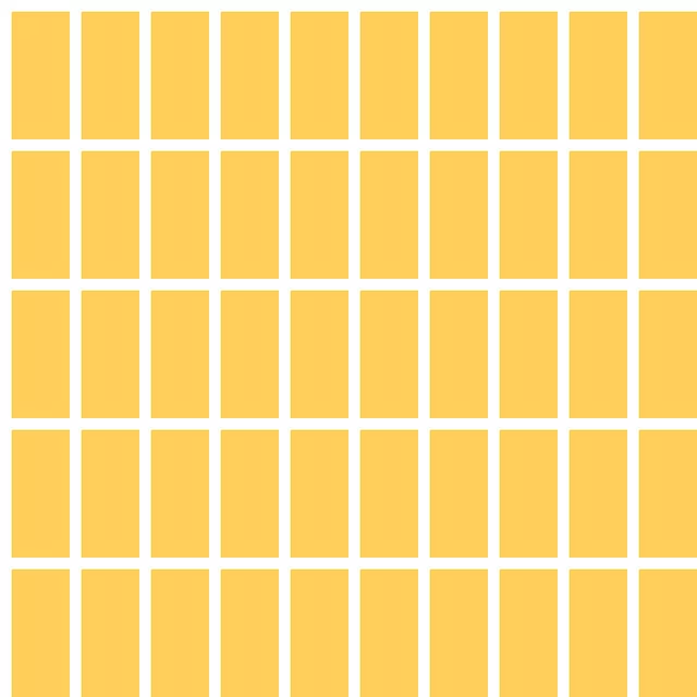 Kissen Gelb & weiß Grid