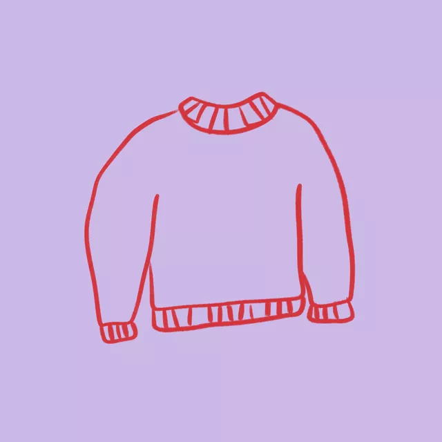 Geschirrtuch Sweater 2 Lila