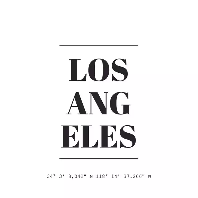 Tischset LOS ANGELES