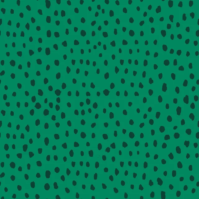 Raffrollo Snow Dots Green