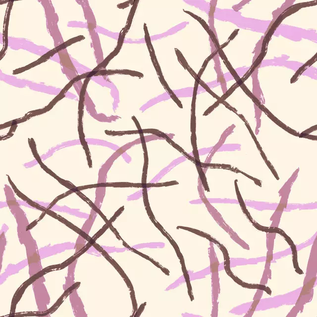 Bodenkissen Loose Stripes Lavender