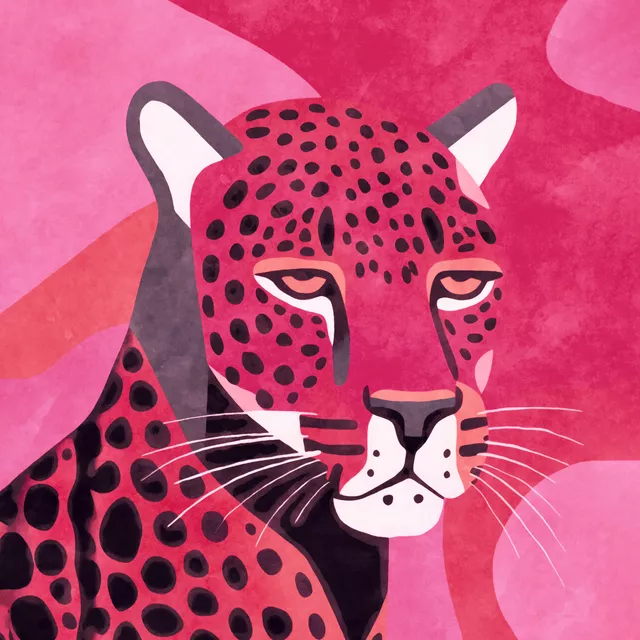 Kissen Pink Leopard