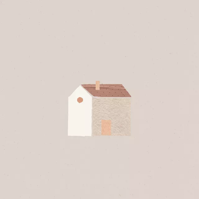 Kissen Papercut House