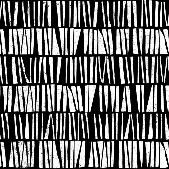 Textilposter Shattered Stripes Black&White
