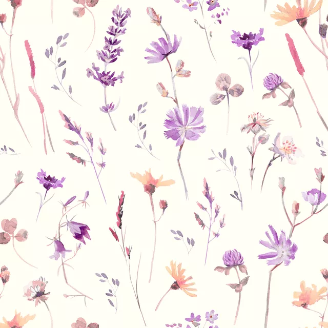 Tischset Sommerwiese Lavendel PinkPeach