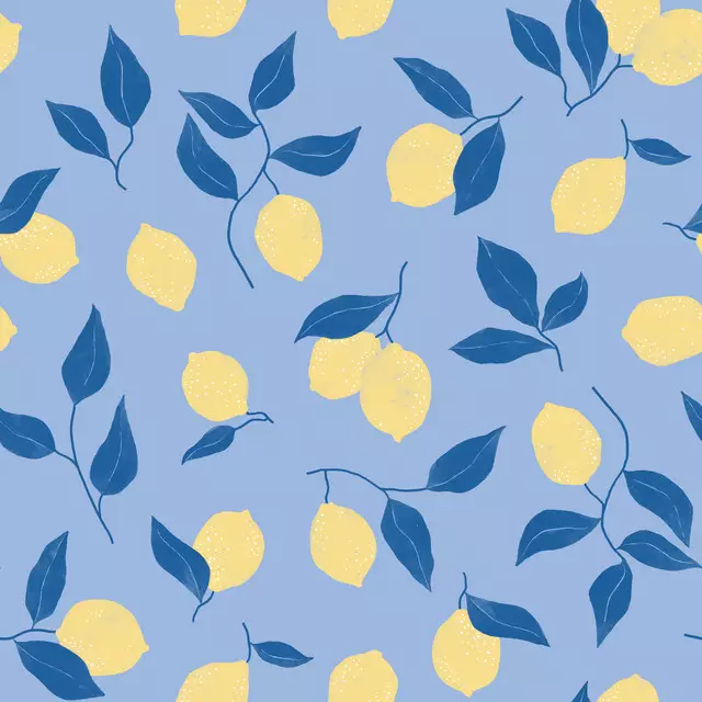 Sitzkissen Zitronen Zweige 1