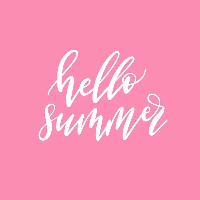 Kissen Pink Summer Hello