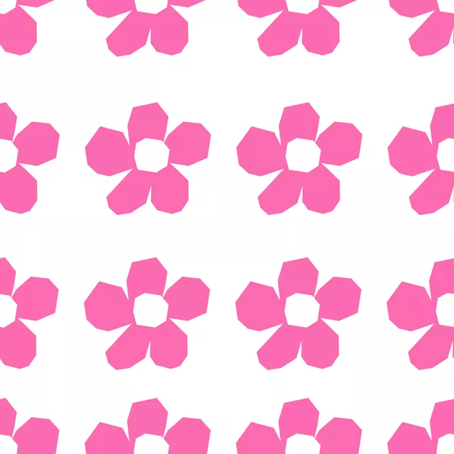 Kissen Cutout Blumen weiß