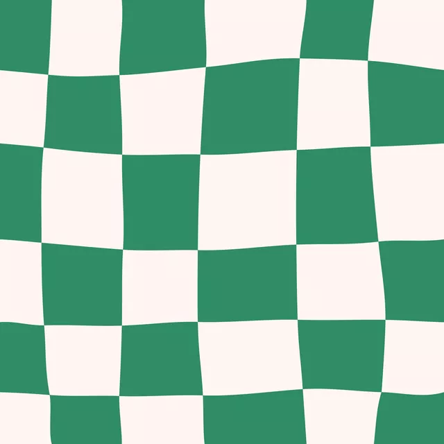 Kissen Crazy Chessboard Green