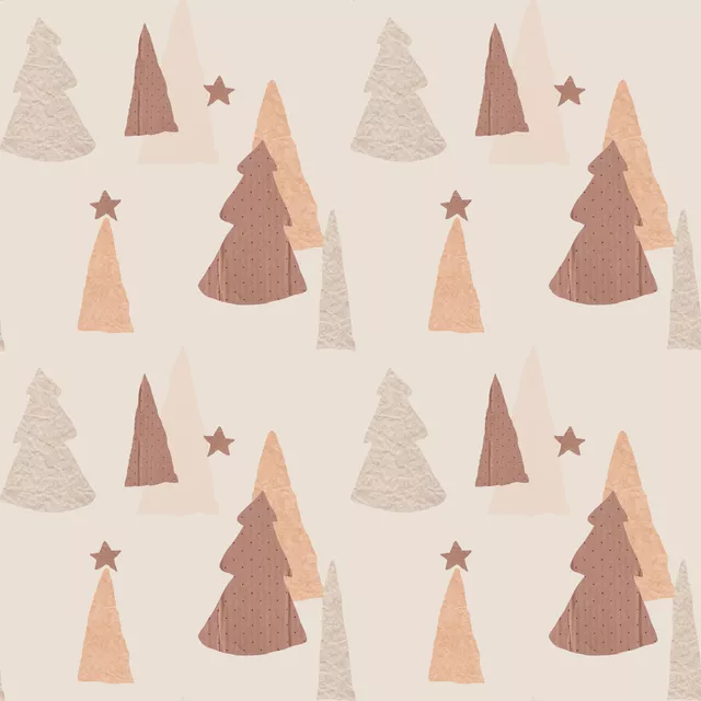 Kissen Papercut Tree Pattern