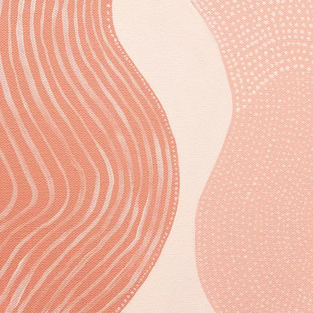 Kissen Pastel pink lines dots