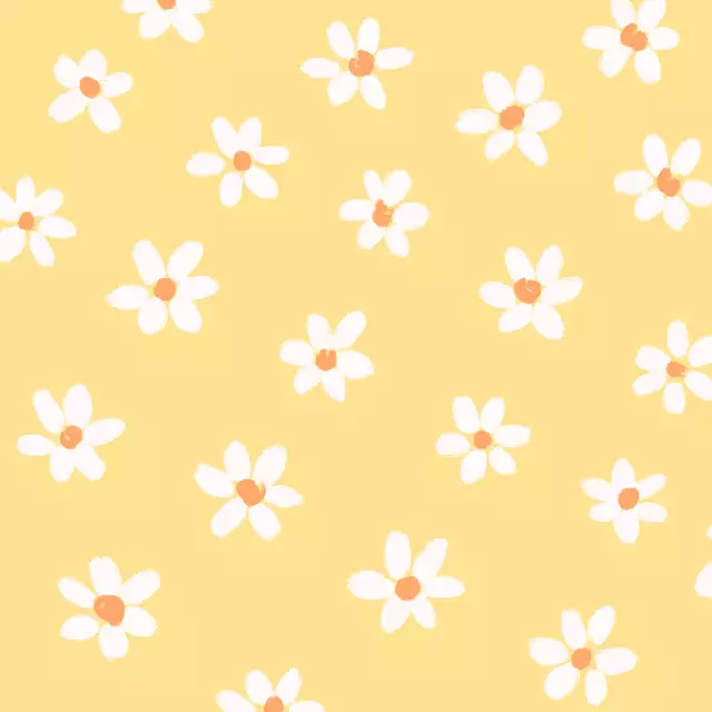 Kissen Gänseblümchen Gelb
