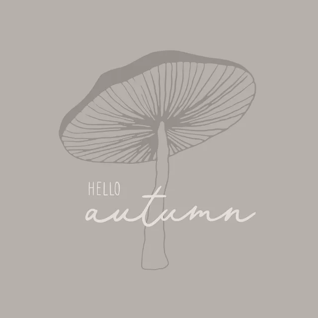 Tischset Hello Autumn Mushroom