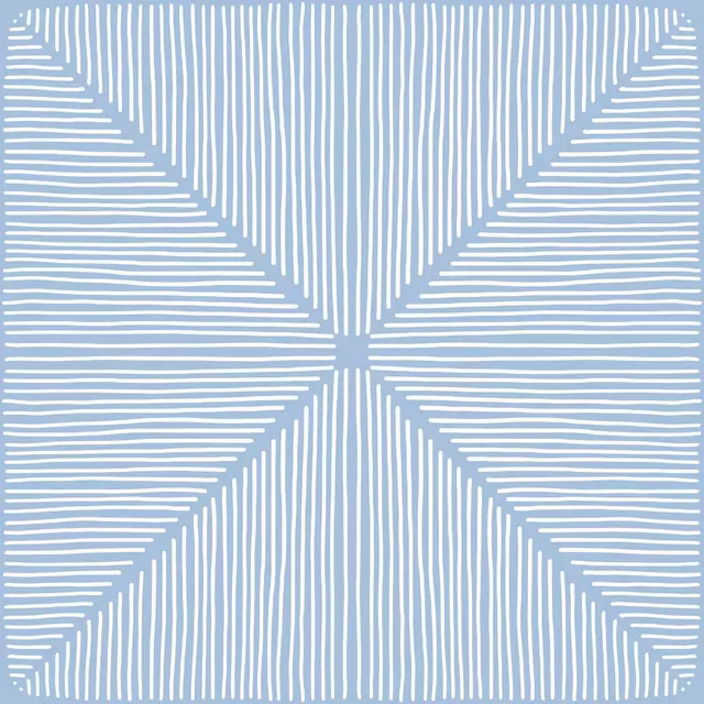 Sitzkissen Striped Triangles blau