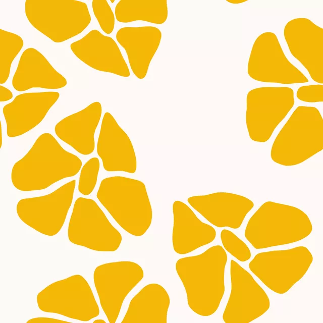 Kissen Flourishing yellow