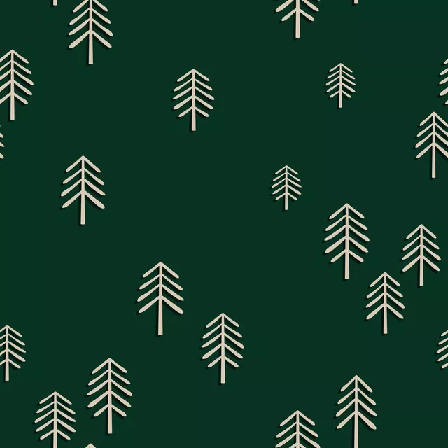 Tischset Fir Trees pine green