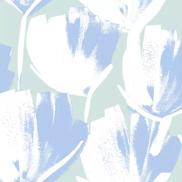 Bettwäsche Tulips chalk blue