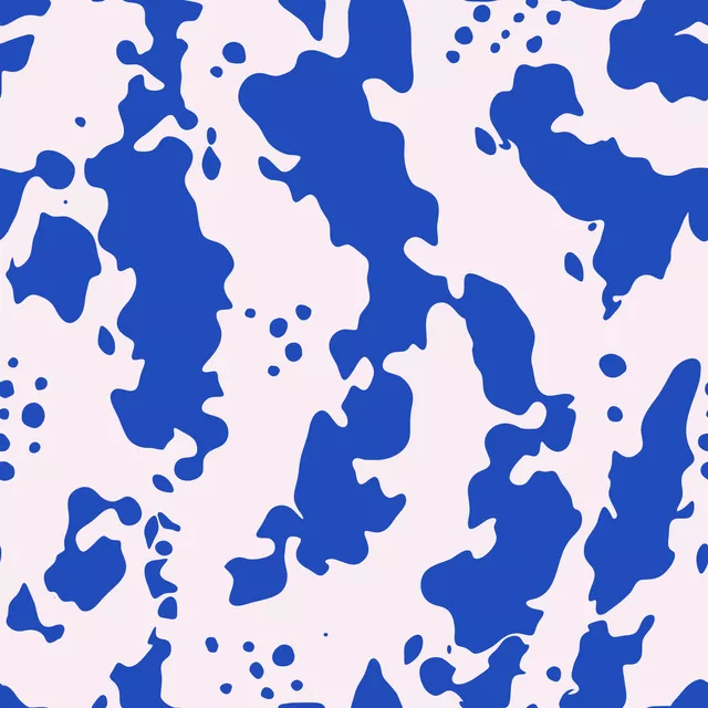Raffrollo Organic Shapes | blau