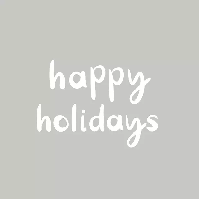 Kissen Happy Holidays stone