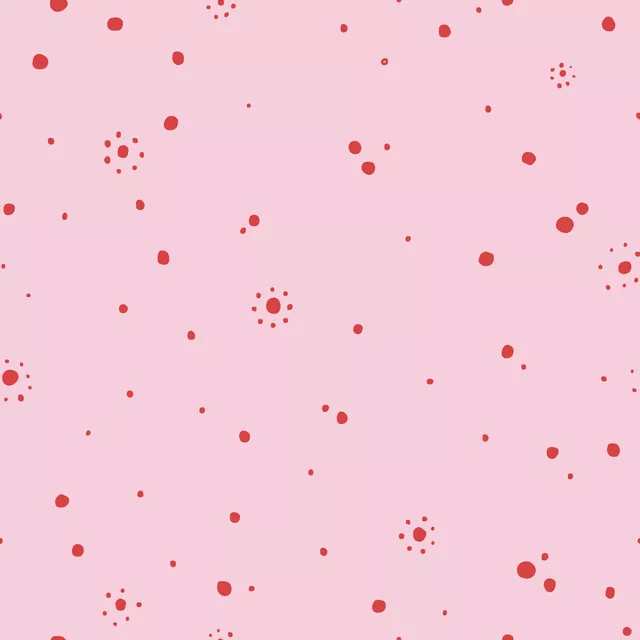 Raffrollo Sun Dots | rosa rot
